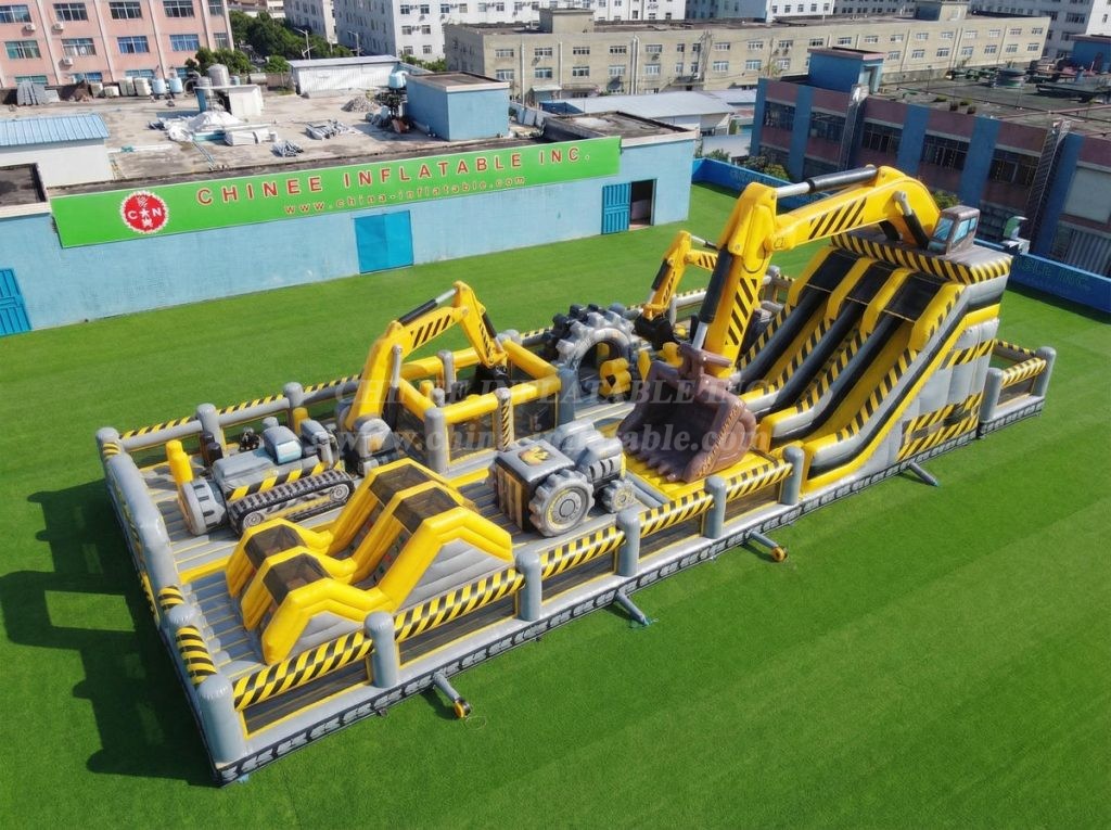 GF3-1139 Excavator Theme Inflatable Park
