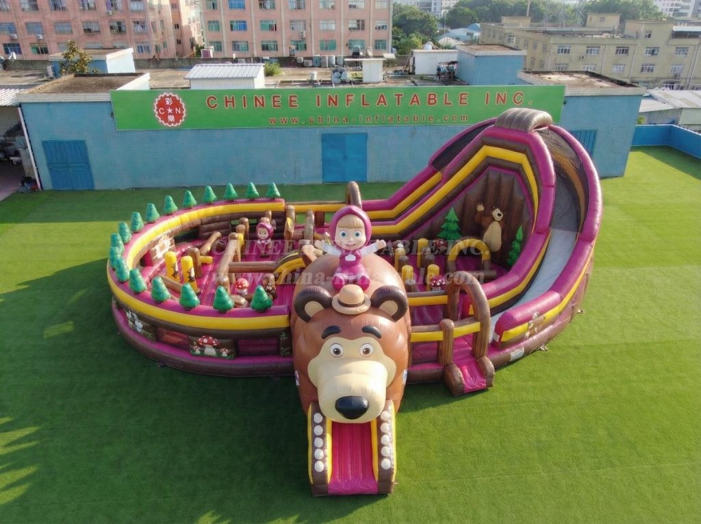 GF3-1173 Masha And The Bear Theme Inflatable Funcity