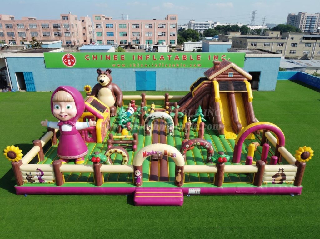 GF3-1230 Masha And The Bear Theme Inflatable Funcity