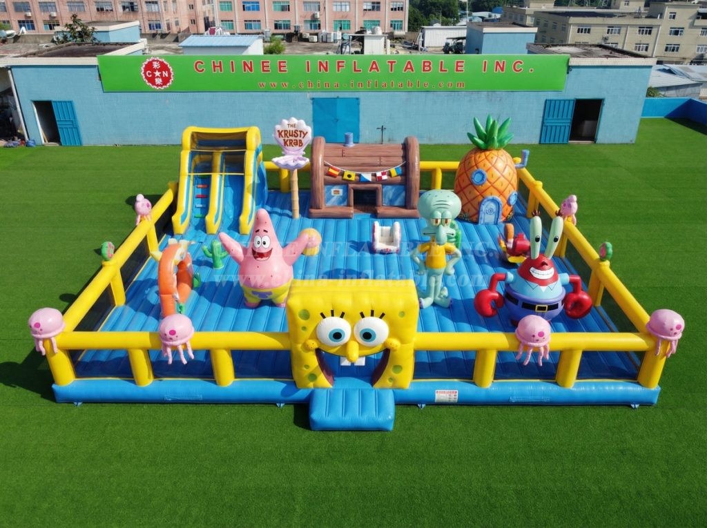 GF3-1273 SpongeBob Theme Inflatable Funcity