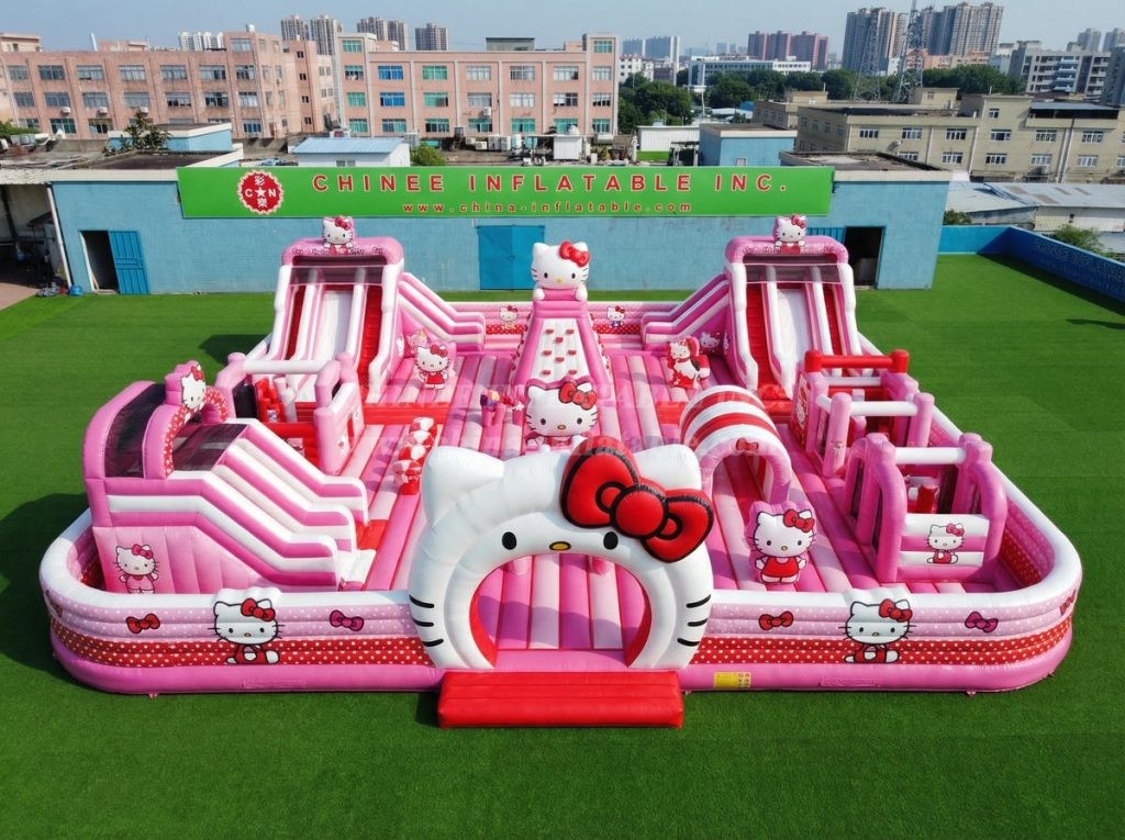 GF3-1345 Hello Kitty Theme Inflatable Park
