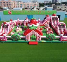GF3-1404 Strawberry Shortcake Theme Inflatable Park