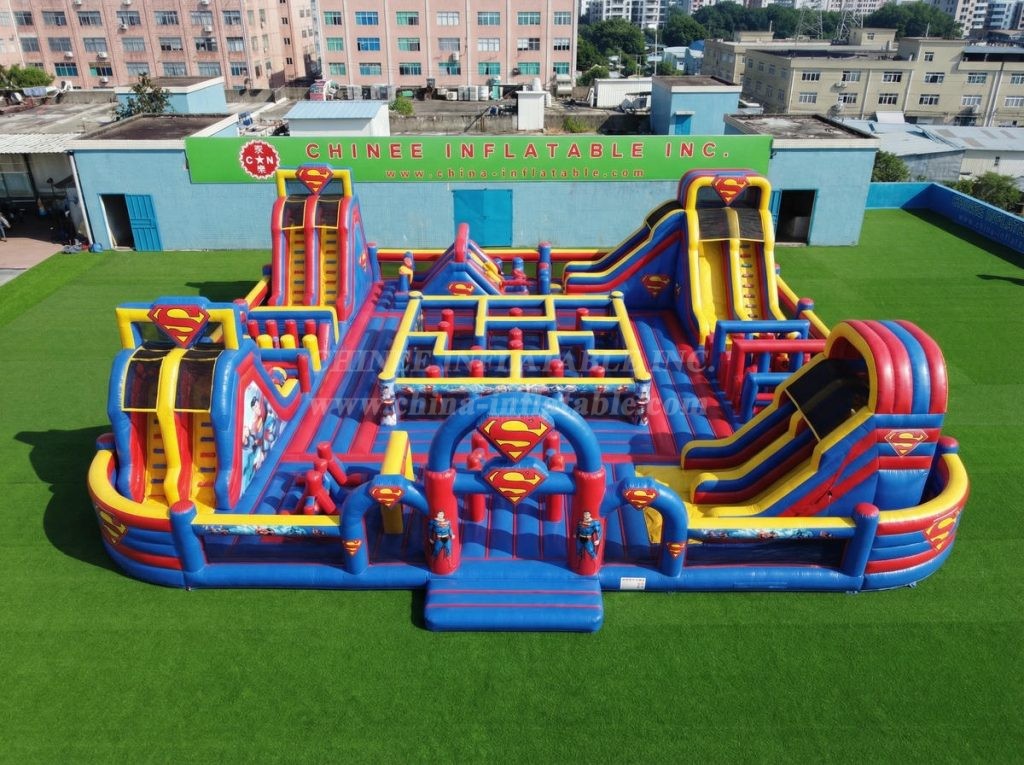 GF3-1405 Superman Theme Inflatable Park