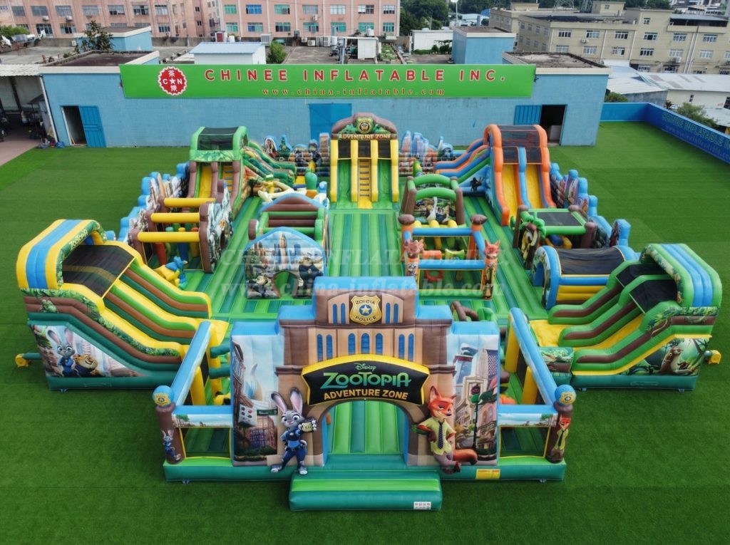 GF3-1421 Zootopia Theme Inflatable Park