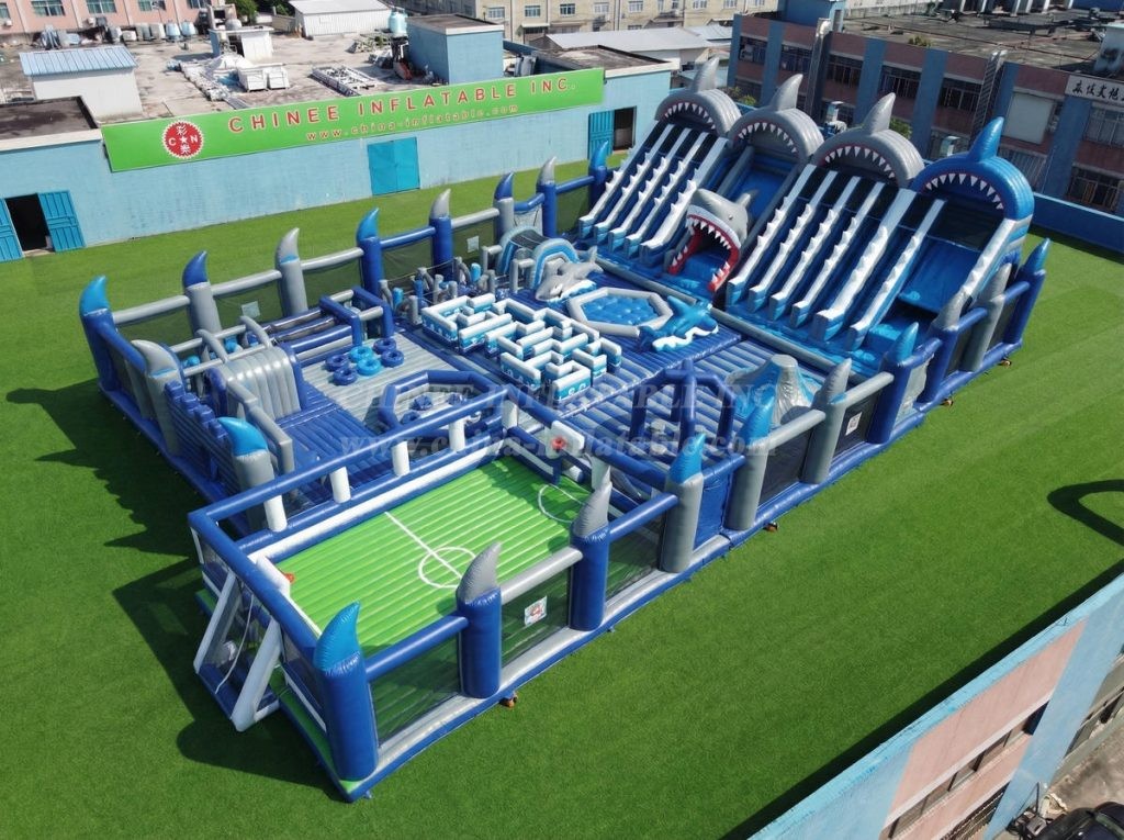 GF3-682 Shark Theme Giant Inflatable Park