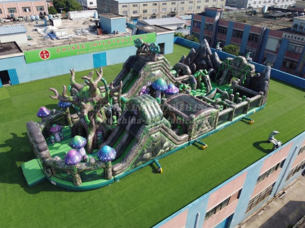 GF3-708 Magic Forest Theme Inflatable Playground