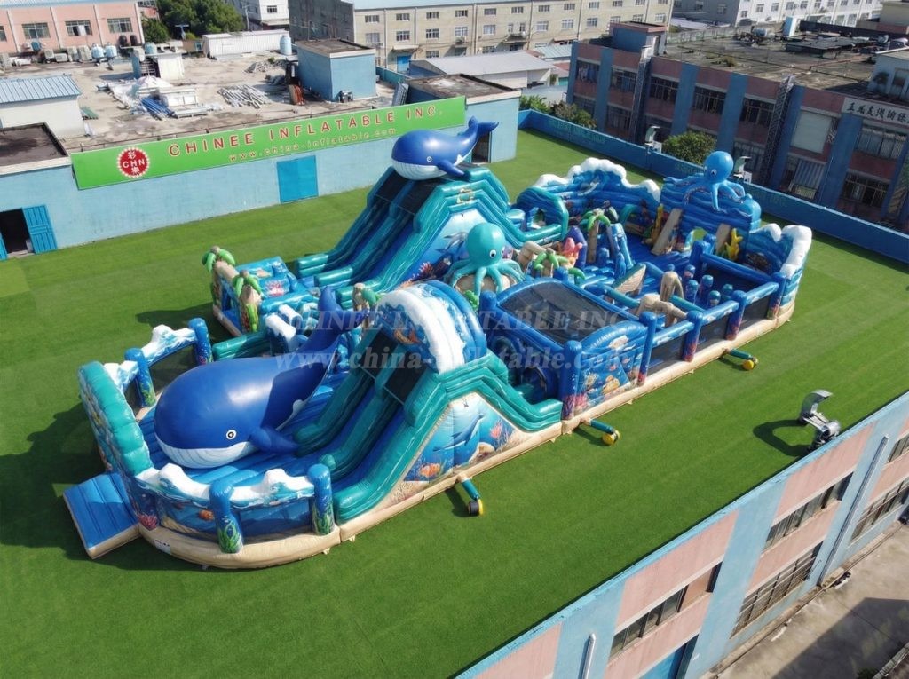 GF3-712 Ocean Theme Inflatable Playground