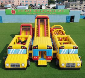 GF3-734 Bus Theme Inflatable Playground