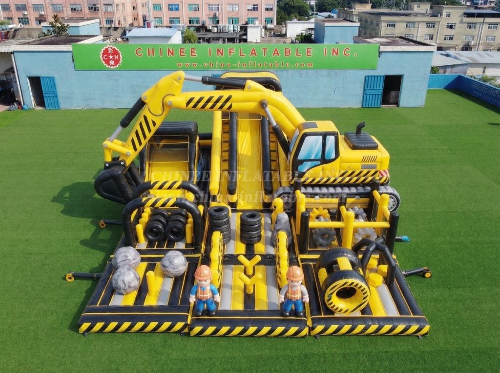 GF3-744 Excavator Theme Inflatable Playground