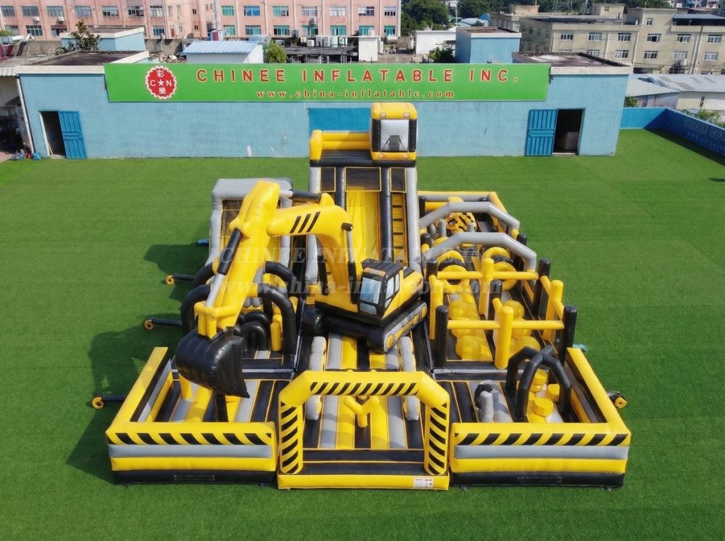 GF3-745 Excavator Theme Inflatable Playground