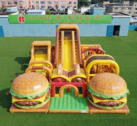 GF3-754 Hamburger Theme Inflatable Playground