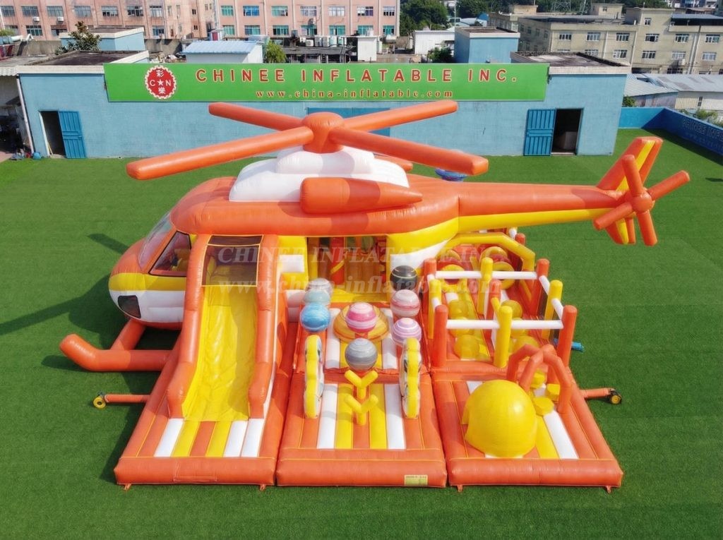 GF3-755 Helicopter Theme Inflatable Playground