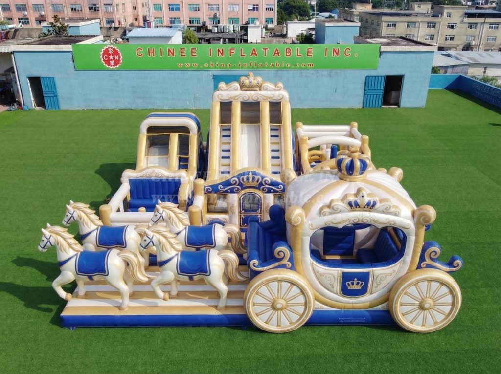 GF3-758 Horse Carriage Theme Inflatable Playground