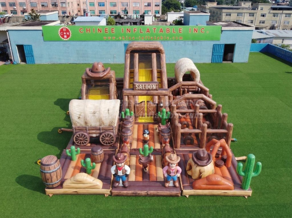 GF3-777 Wild West Theme Inflatable Playground