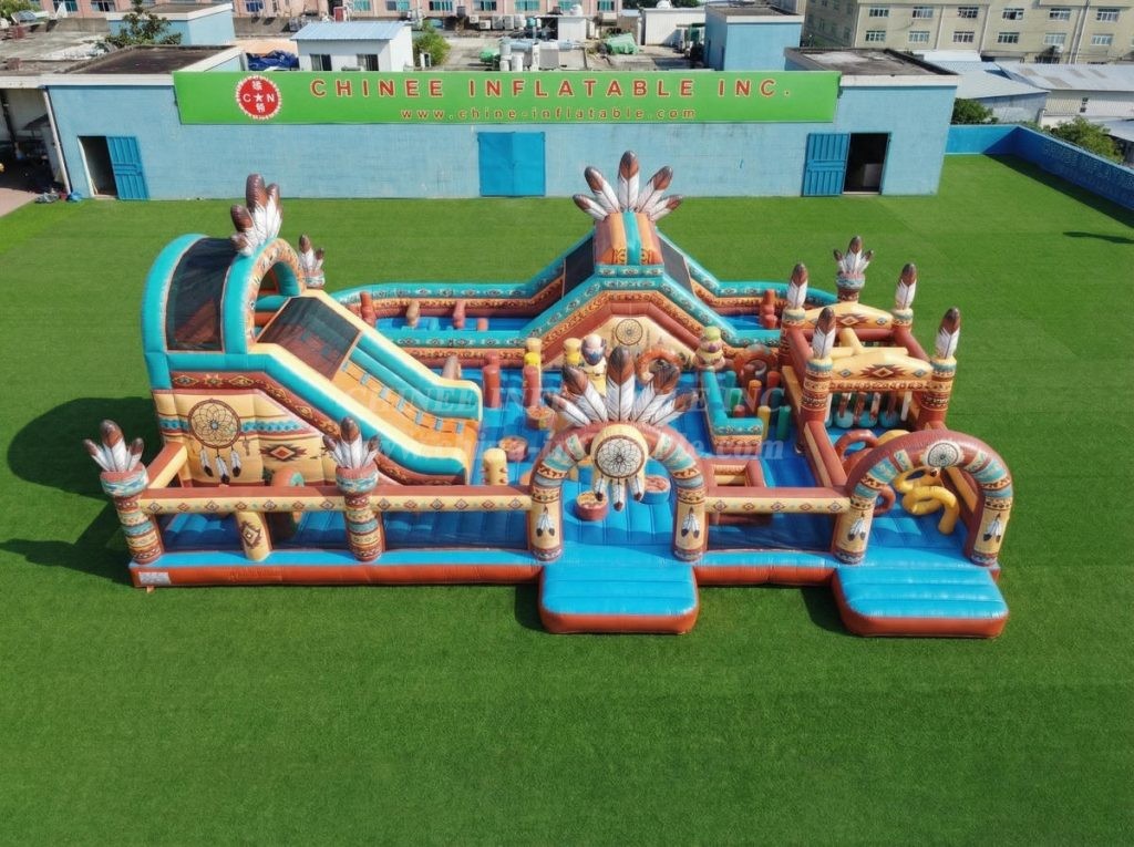 GF3-779 American Indian Theme Inflatable Playground