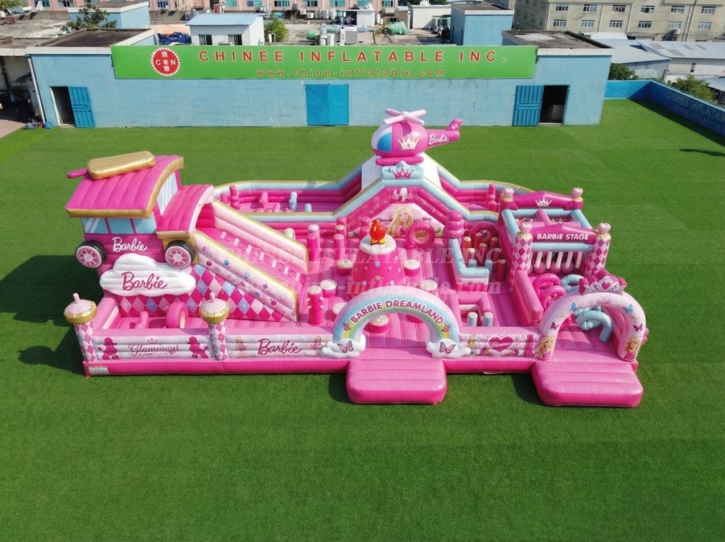 GF3-782 Barbie Theme Inflatable Playground