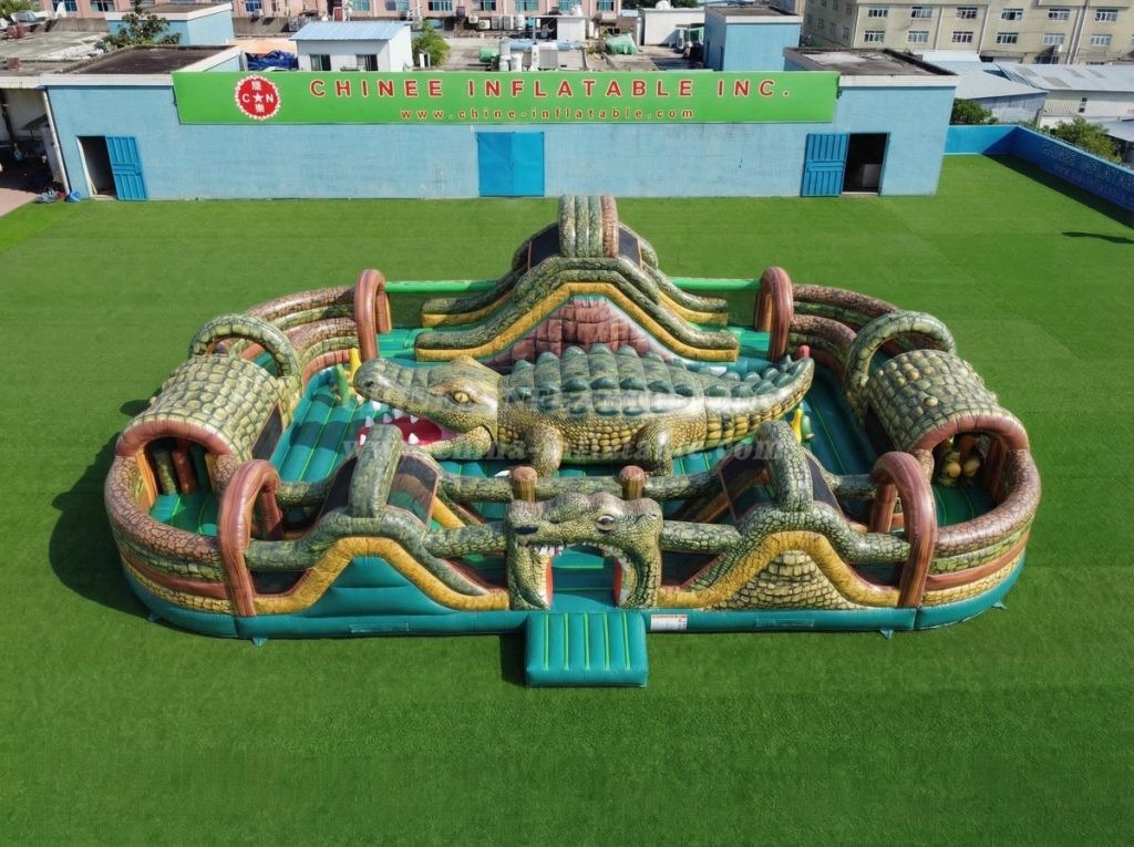 GF3-788 Crocodile Theme Inflatable Playground