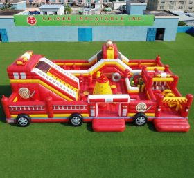 GF3-794 Firetruck Theme Inflatable Playground