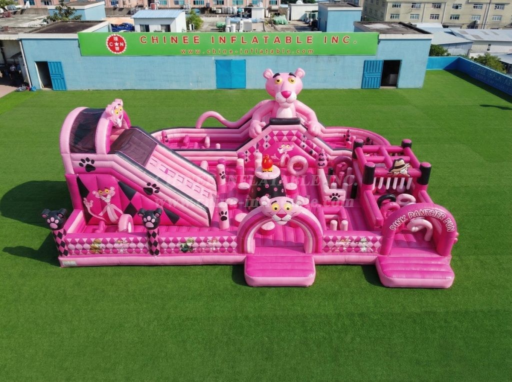 GF3-813 Pink Panther Theme Inflatable Playground