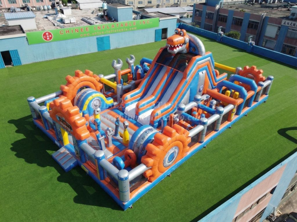 GF3-818 Rusty Rivets Theme Inflatable Playground