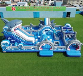 GF3-820 Shark Theme Inflatable Playground