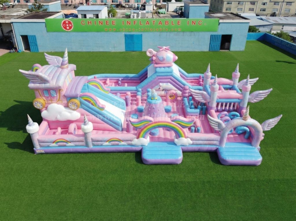 GF3-832 Unicorn Theme Inflatable Playground