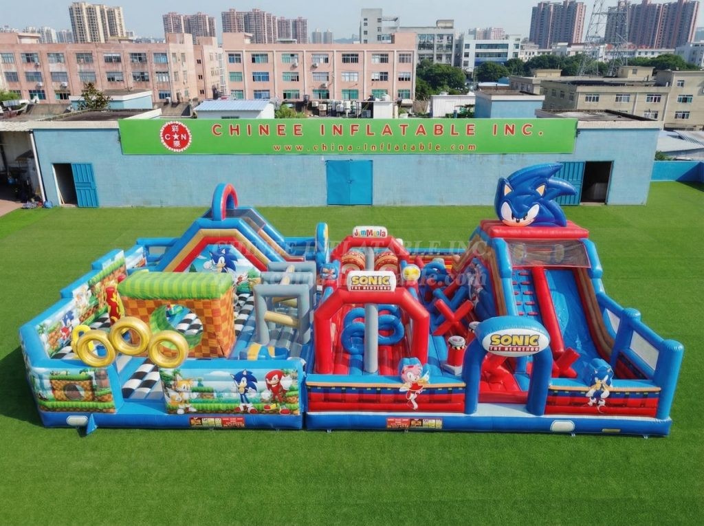 GF3-877 Sonic Theme Inflatable Park