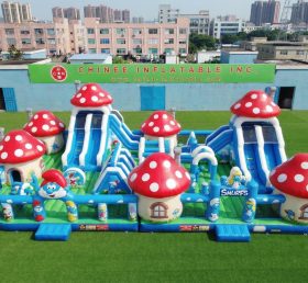 GF3-887 The Smurfs Theme Inflatable Park