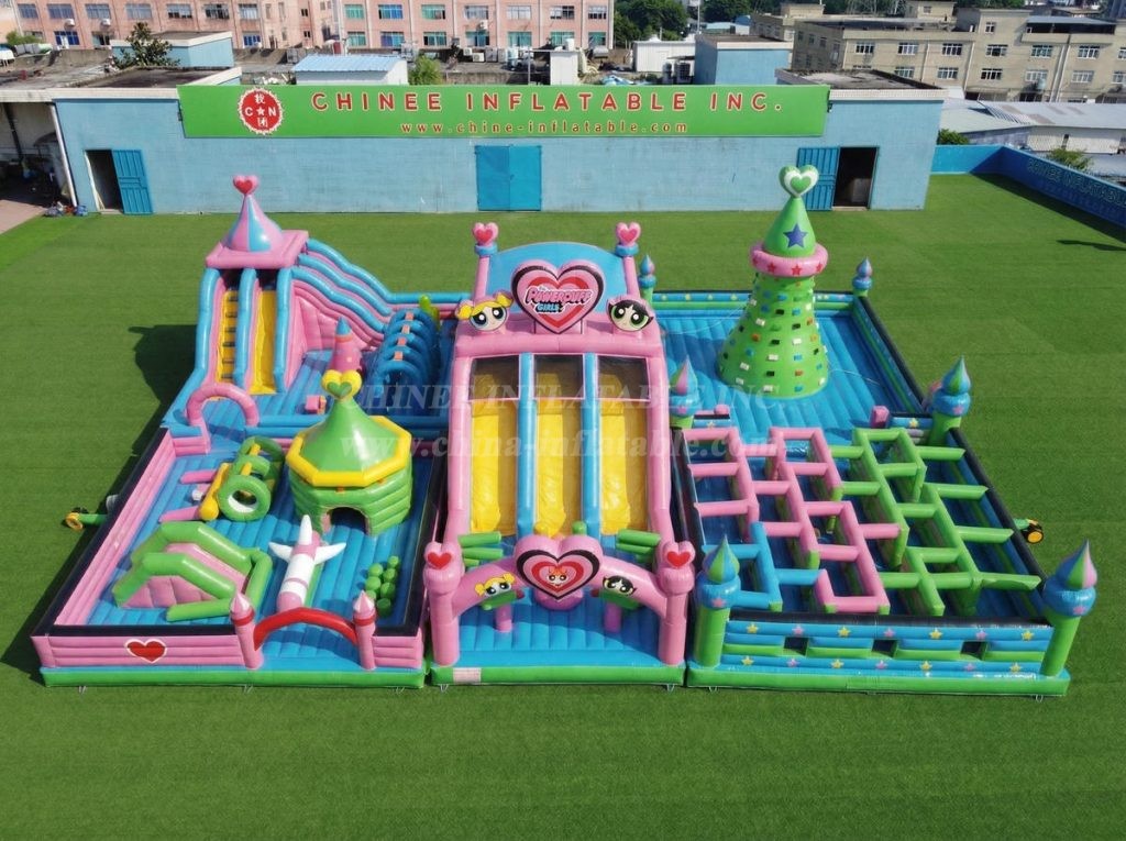 GF3-928 The Powerpuff Girls Theme Inflatable Park
