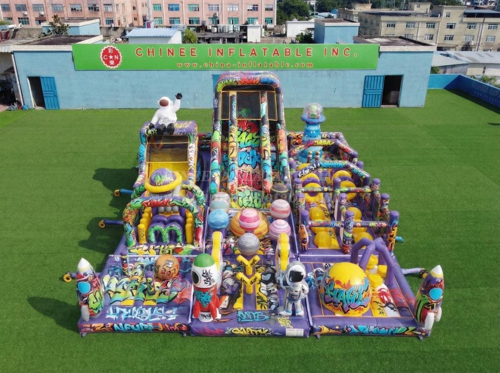 GF3-955 Graffiti Theme Inflatable Playground