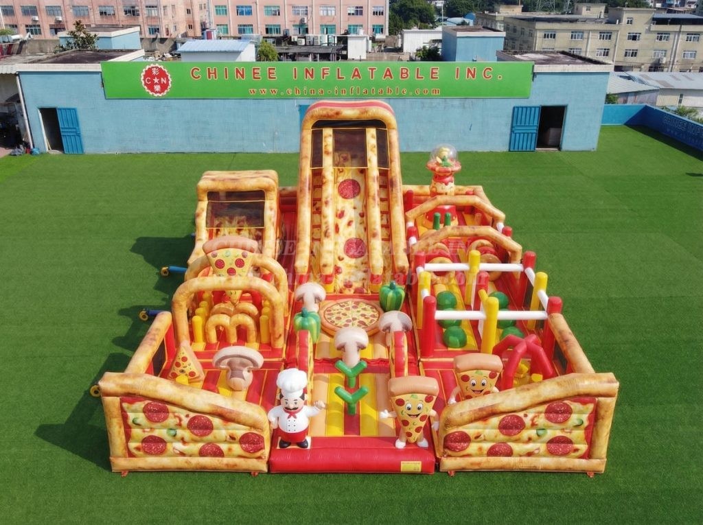 GF3-971 Pizza Theme Inflatable Playground