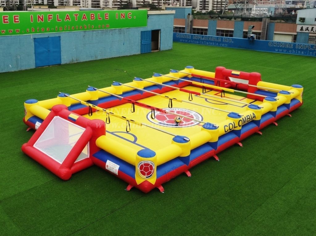 T11-952H Colombia Theme Inflatable Human Soccer Field