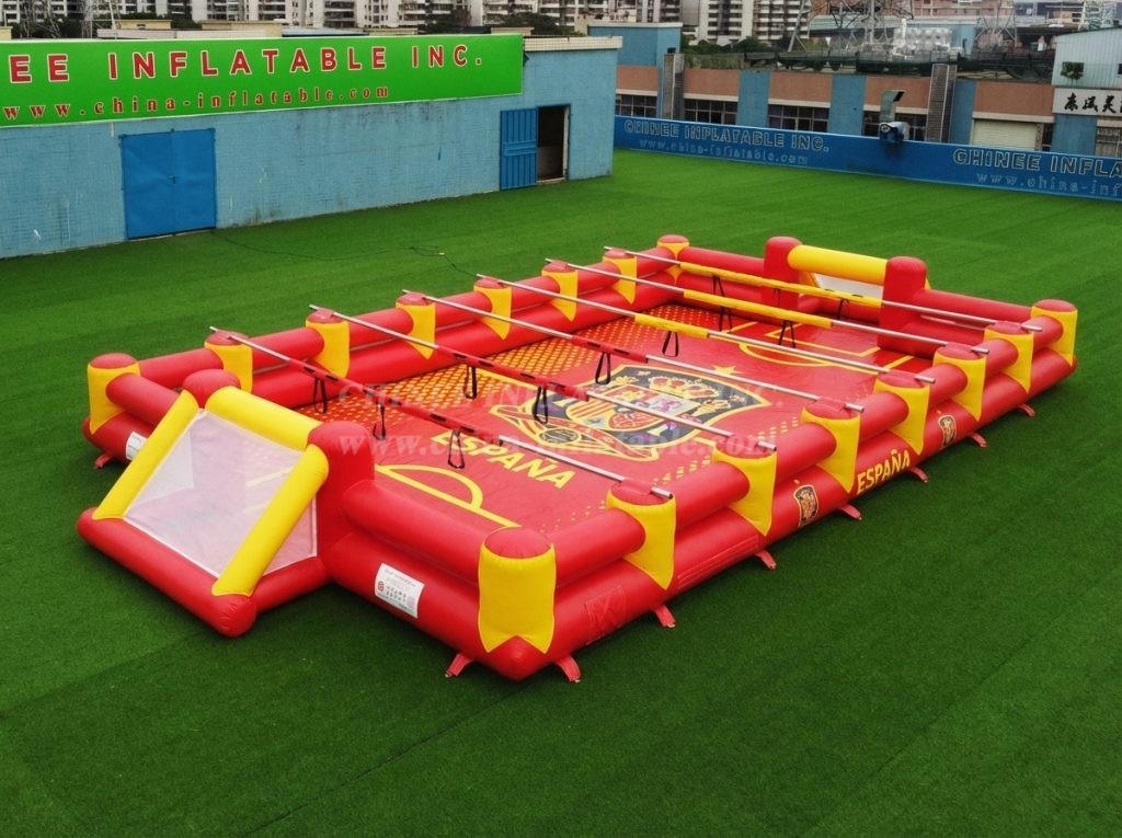 T11-952AD Spain Theme Inflatable Human Soccer Field