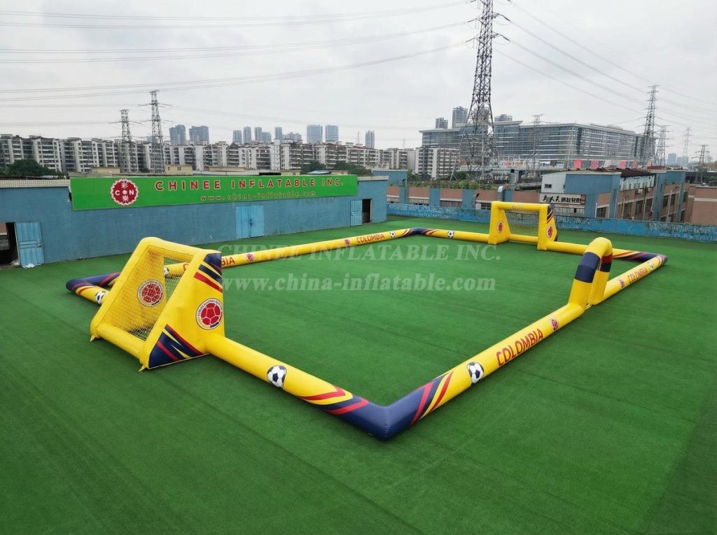 T11-926BCO Colombia Theme Large Inflatable Soccer Field