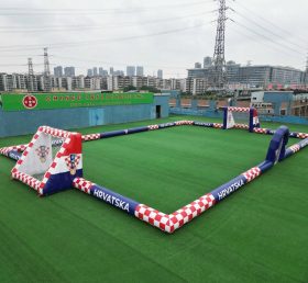 T11-926BHR Croatia Theme Large Inflatable Soccer Field
