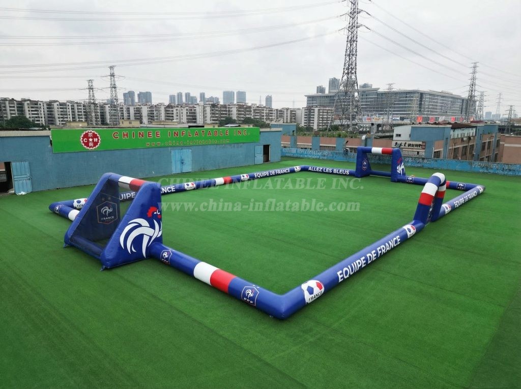 T11-926BFR France Theme Large Inflatable Soccer Field