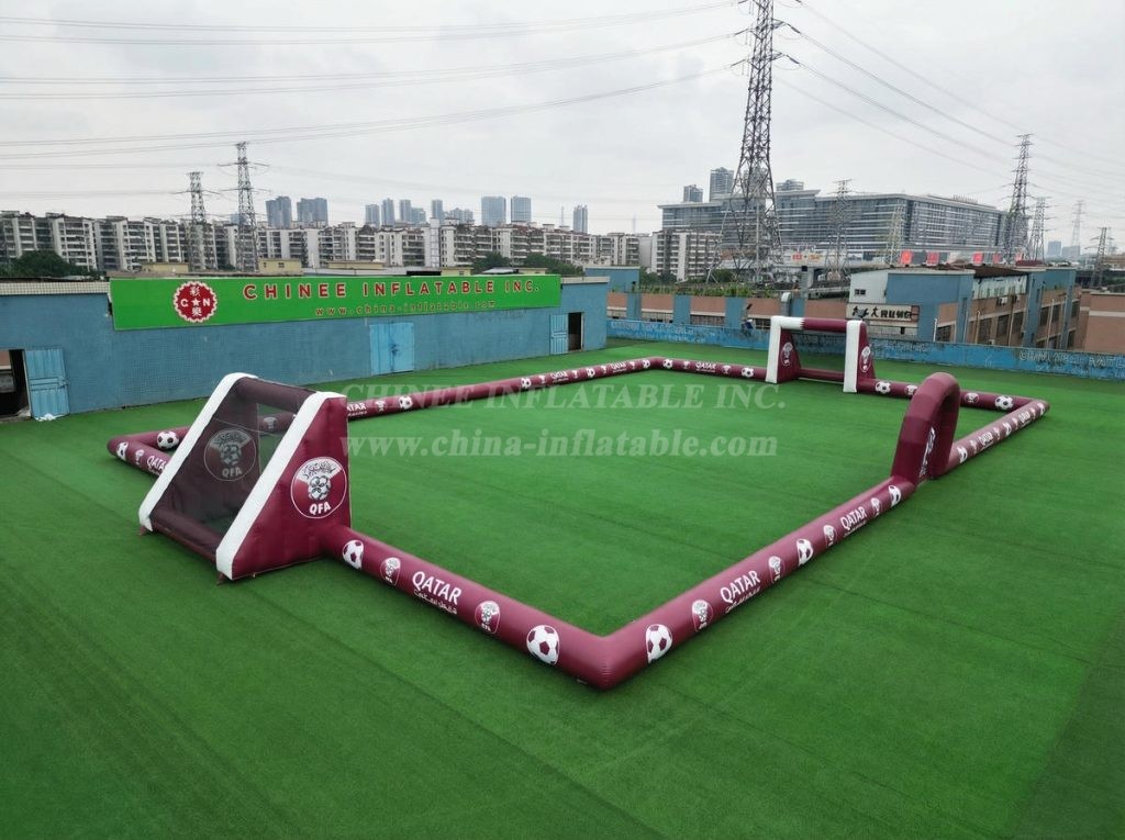 T11-926BQA Qatar Theme Large Inflatable Soccer Field
