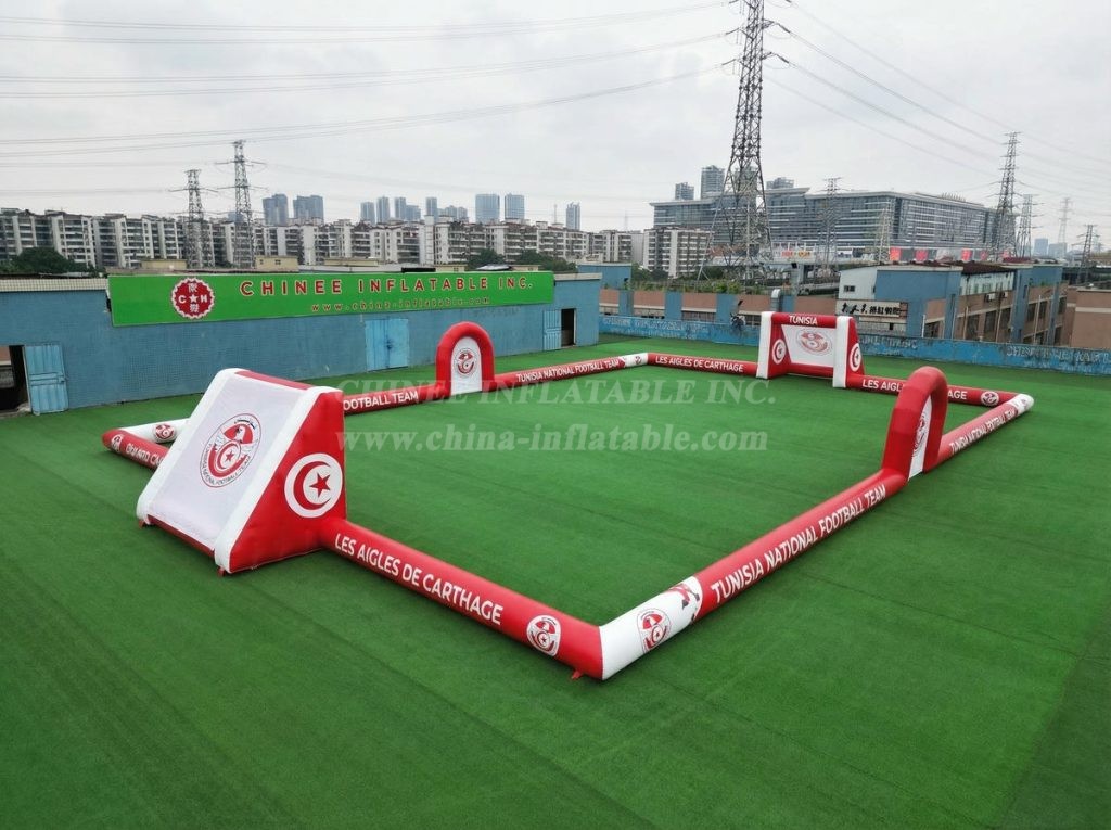 T11-926BTN Tunisia Theme Large Inflatable Soccer Field