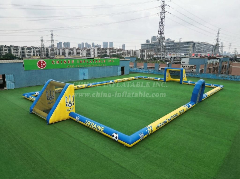 T11-926BUA Ukraine Theme Large Inflatable Soccer Field