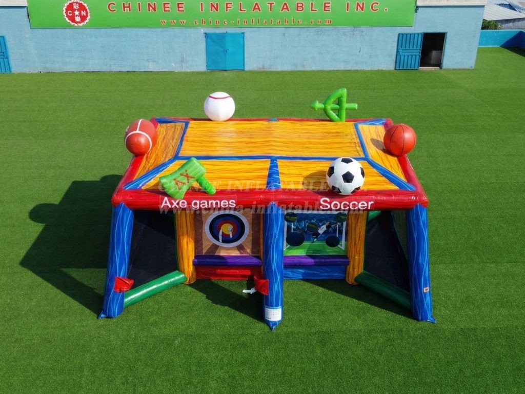 T11-7316  Commercial 6-in-1 Inflatable Multi-Sport Game Cube