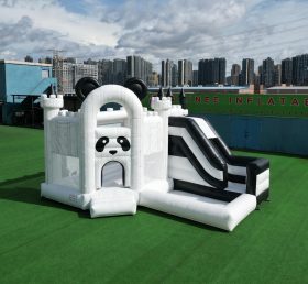 T2-8818 Panda Theme Bouncy Castle with Slide & Pool