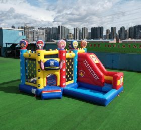 T2-8819 Paw Patrol Theme Bouncy Castle with Slide & Pool