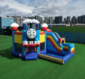 T2-8849 Thomas & Friends Theme Bouncy Castle with Slide & Pool