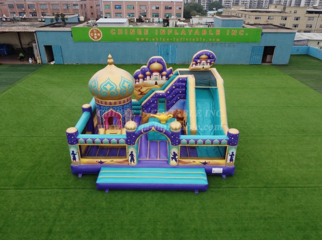 T2-8858 Aladdin Theme Bouncy Castle With Slide