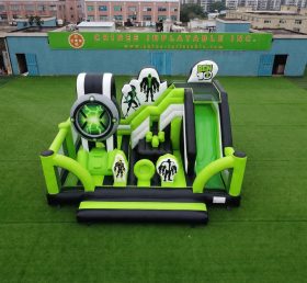 T2-8864 Ben 10 Theme Bouncy Castle With Slide