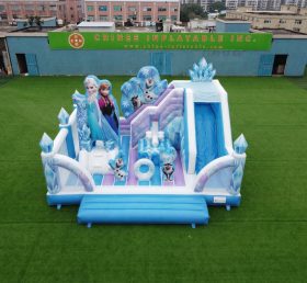 T2-8878 Frozen Theme Bouncy Castle With Slide