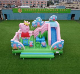 T2-8897 Peppa Pig Theme Bouncy Castle With Slide