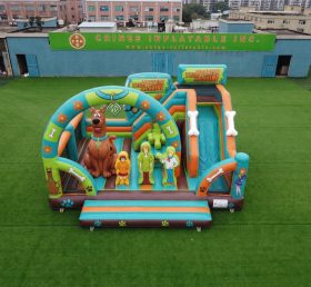 T2-8906 Scooby-Doo Theme Bouncy Castle With Slide