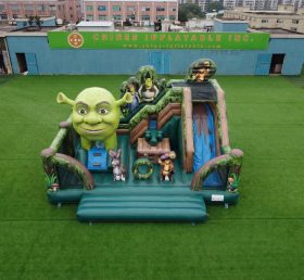 T2-8909 Shrek Theme Bouncy Castle With Slide