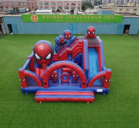 T2-8913 Spider-Man Theme Bouncy Castle With Slide